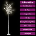 thumbnail image 3 of vidaXL Christmas Tree Decoration Artificial Xmas Tree with Willow-Style Lights, 3 of 7