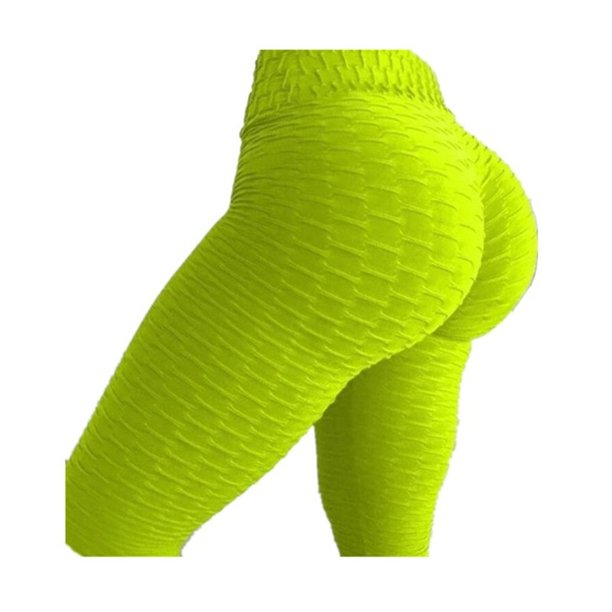 Fitness Pantalones de yoga jacquard de cintura alta para mujer Push Up Sports Gym Fitness Leggings Tmvgtek Para Estrenar