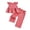 01-Red, variant on vigerkar Toddler Girl Clothes Baby Summer Outfits Gingham Ruffle Sleeveless Vest Shirt Tank Tops Pants Set 1T 2T 3T 4T 5T 6T (Yellow, 18-24 Months)