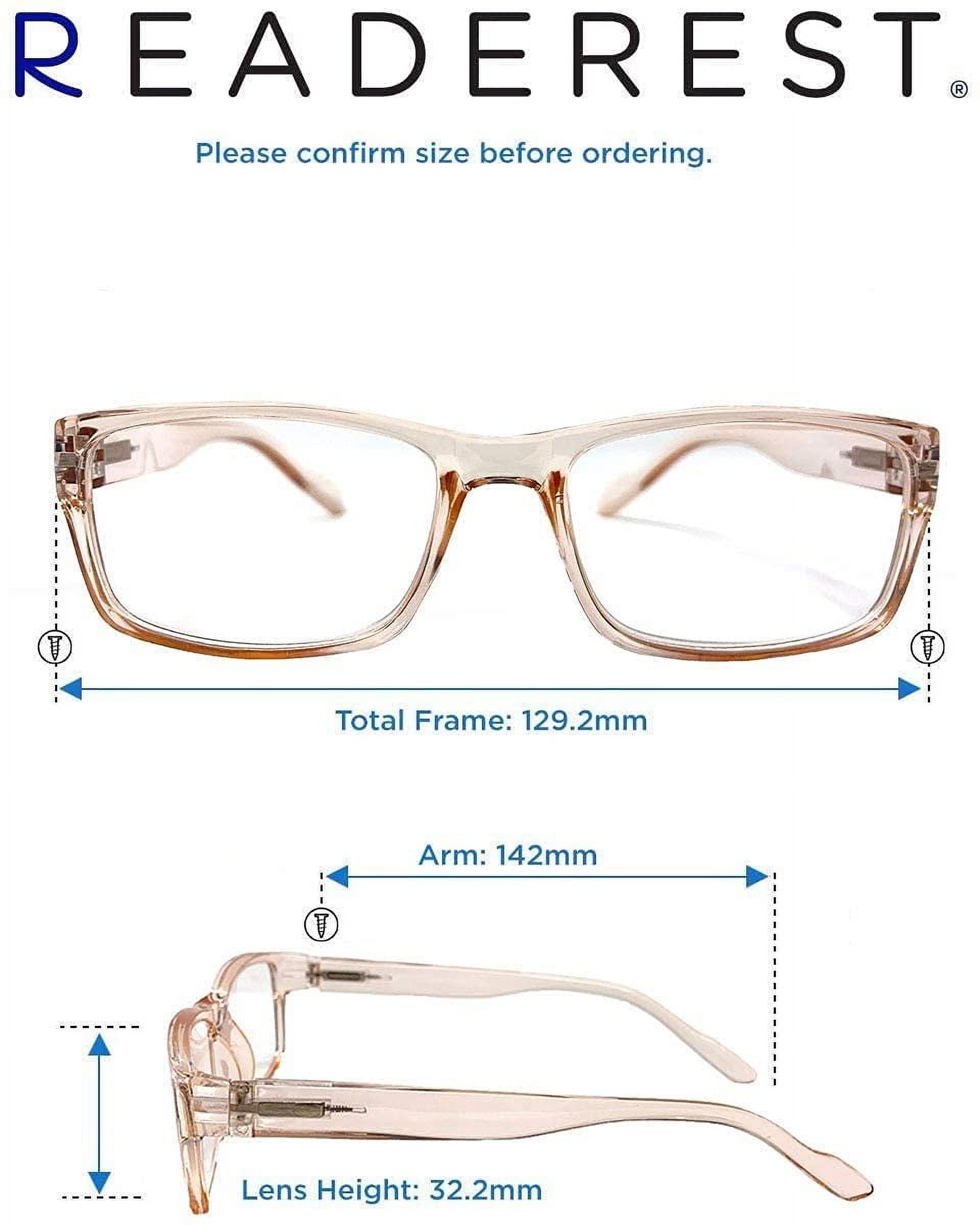 Readerest Blue Light Blocking Reading Glasses Blush 300 Magnification