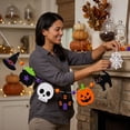 thumbnail image 5 of Halloween Pumpkin Skeleton Witch Hat Decorative Bunting,Reusable, Tear resistant, Indoor and Outdoor Decor for Halloween Parties, Themed Events, Holiday Decoration, 5 of 6