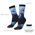 thumbnail image 4 of KLL Lively Cute Turtle Print Cool Socks Men's Women's Crew Socks Funny Crazy Novelty Stockings, 4 of 6