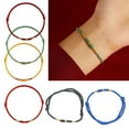 thumbnail image 3 of YIEMEEN Hand Woven Red String Bracelet for Couples and Friend Golden Bead Handchain, 3 of 21