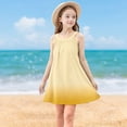 thumbnail image 2 of HBGVBA Girls Casual Sleeveless Dresses,Summer Gradient Color Sundress,4-15 Years Spaghetti Strap Lightweight Tank Dress, 2 of 5