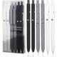 thumbnail image 1 of Gel Pens, 0.5mm Fine Tip Quick Dry Black Ink Pen Retractable, Nursing School Essentials, School Supplies, Gifts for Women (6 Pieces - Black Ink), 1 of 5