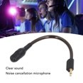 thumbnail image 4 of Detachable Boom Microphone Replacement for BlackShark V2, Sponge Windscreen, Gold Plated Plug, Bendable Mic Arm for Gaming Headsets, 4 of 7