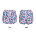 thumbnail image 3 of Daiia Orchids Flowers Pattern Women's 2 in 1 Running Shorts - Lightweight Athletic Workout Gym Yoga Shorts Liner with Phone Pockets-Small, 3 of 7