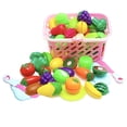 thumbnail image 1 of Juguete De Comida Para Jugar A Cortar, Simulación De Comunicación Entre E Hijos, Juguetes De Cocina De Juego Interesantes Para Bricolaje, 23 Piezas Para Educación Para, 1 of 8