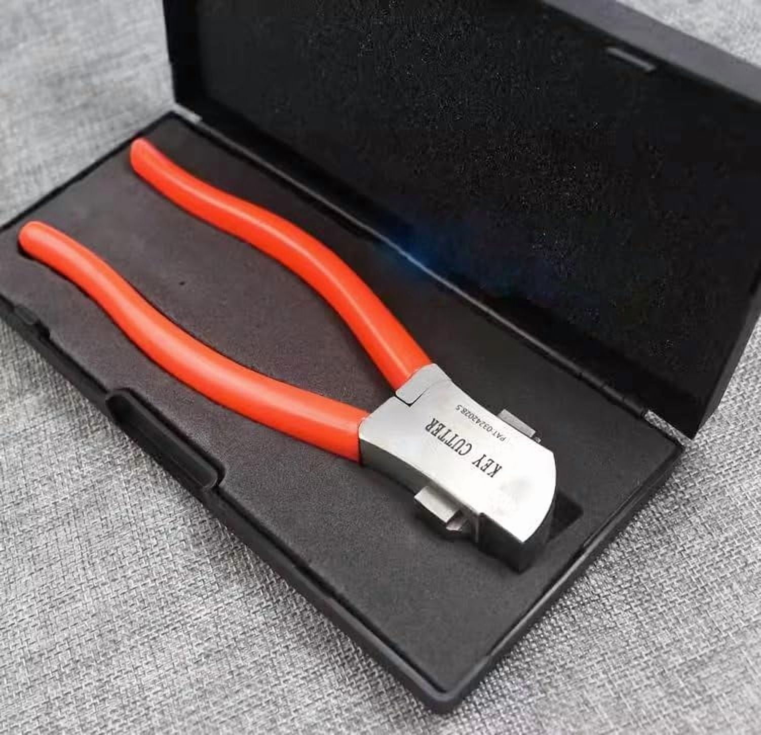 Key Cutter Machine, Hand-Held Key Duplication Pliers for 0.5mm 0.6mm Flat Keys, Quick Rebuild & Repair Tool for Vehicle Car Door Lock Ignition, Emergency Key Copy Cutter