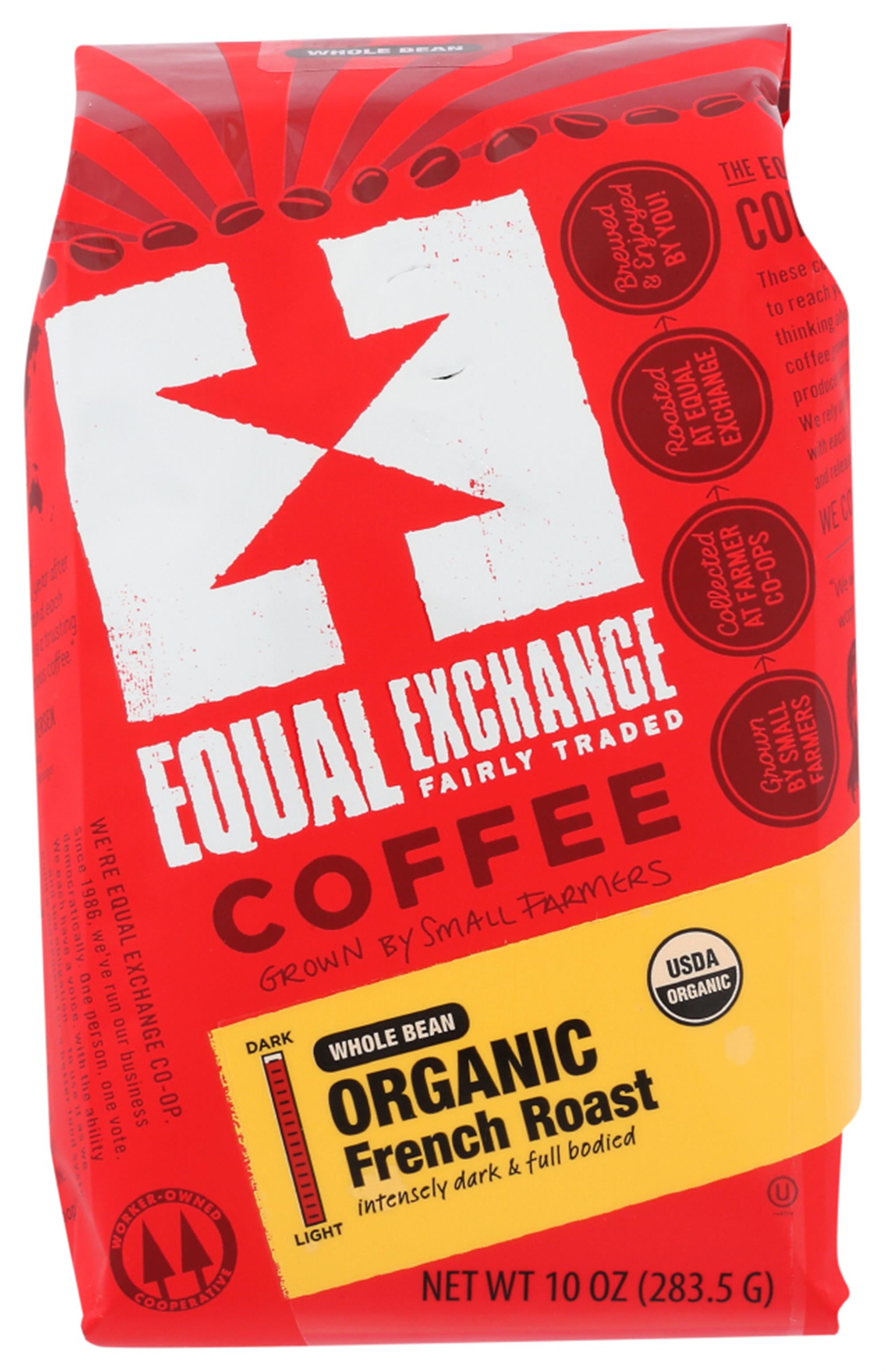Equal Exchange Whole Bean French Roast Organic Coffee, 10 OZ