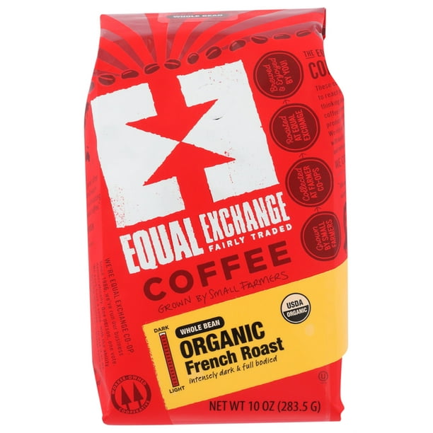 Equal Exchange Whole Bean French Roast Organic Coffee, 10 OZ Walmart