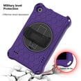 thumbnail image 2 of Allytech Fire 7 Case 2019 9th Generation, Fire 7 Case for Kids, Rugged Protection Kickstand Shockproof Shoulder Strap Kids Friendly EVA Silicone Cover for Amazon Fire 9 2019/2017/2105, Purple/Black, 2 of 6