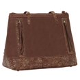 thumbnail image 3 of American West Bandana Shoulder Zip Top Handbag w Key Charm, 3 of 5