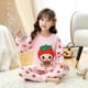 thumbnail image 1 of Conjunto de pijamas de Navidad para niños y niñas, ropa de dormir con cuello redondo y pantalones largos, con dibujos de gatos, para invierno, 1 of 4