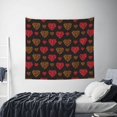 thumbnail image 6 of Balery Gold Glitter Heart Pattern Tapestry 60x51 Inches - Large Wall Hanging Tapestry for Bedroom, Living Room, Dorm Decor - Artistic and Aesthetic Room Decor, 6 of 9