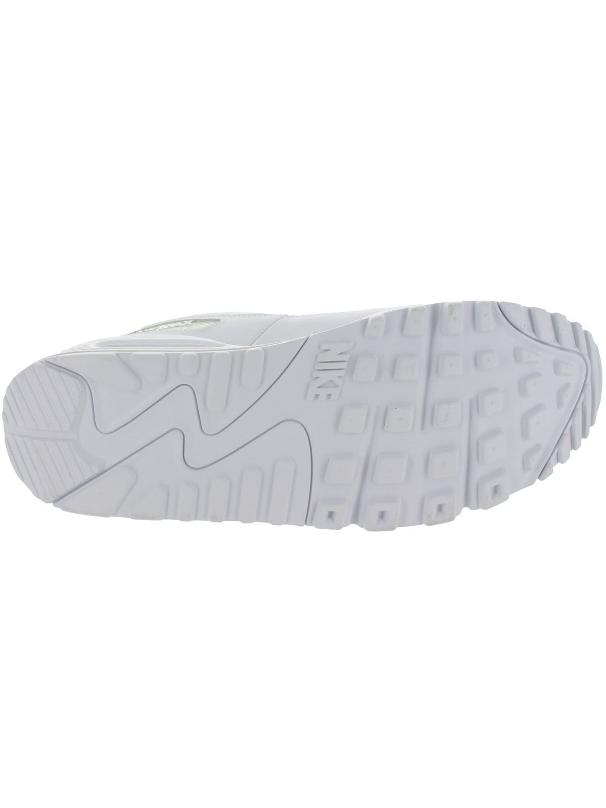 nike men's air max 90 leather running shoe white/white 11.5 d(m) us -  Walmart.com