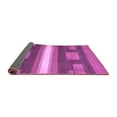 thumbnail image 2 of Ahgly Company Indoor Round Abstract Purple Modern Area Rugs, 4' Round, 2 of 4