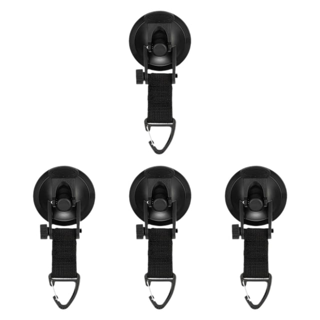 Ganchos de ducha de 4 piezas con ventosa y gancho de seguridad, gancho de pared, gancho para fijar tiendas de campaña, accesorios de campamento para b