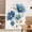 B2_Blue 22x17in, variant on SMKE Gold Floral Blue Wall Decals For Entryway Living Room Background Decor,Large Abstract Art Removable Wallpaper Stickers,Elegant Floral Design Home Wall Accents For Bedroom Office Decoration