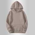 thumbnail image 2 of Fall Winter Fashion Sweatshirts For Women Casual Long Sleeved Hooded Pocket Beige 2025 Trendy Outfits Sizes S-3XL, 2 of 9