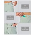 thumbnail image 2 of Little Donkey Andy Men's Stretch Shorts 9 Inch Inseam Bermuda with 4 Pockets for Travel Glacier Green S, 2 of 9