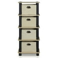 thumbnail image 2 of Furinno Turn-N-Tube 4-Bins System Rack, Oak, 2 of 7