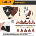thumbnail image 2 of Kit de almohadillas de lijado LEILUO, 127 unidades, oscilantes, 93 mm, 2 of 7