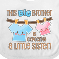 thumbnail image 4 of Inktastic This Big Brother is Expecting a Little Sister Boys Baby Bib, 4 of 4