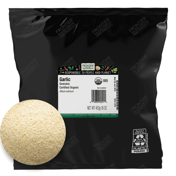 Frontier Co-op Certified Organic Garlic Granules, 16 oz