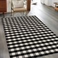 thumbnail image 3 of Buffalo Plaid Area Rug 3x5 Washable Rug Non Slip Farmhouse Black White Checkered Vintage Large Area Rug Indoor Floor Carpet for Entryway Bedroom Kitchen Living Room Home Office Dining Room Nursery, 3 of 9