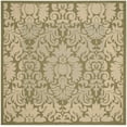 thumbnail image 2 of Safavieh Courtyard Dani Bordered Indoor/Outdoor Area Rug, Olive/Natural, 7'10" x 7'10" Square, 2 of 9