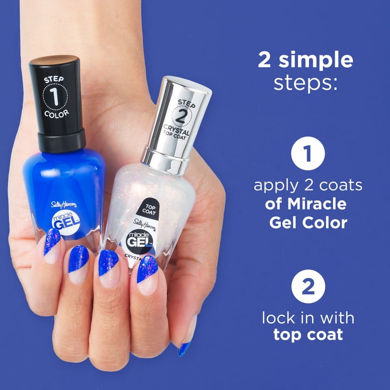 PR Sally Hansen Miracle Gel Top Coat Nail Polish, Pixie Chrome