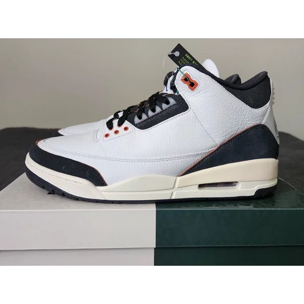 Ni - ke Air Jordan 3 Retro Quai 54 Summit White FZ5649 100 Men's Size 11 DEADSTOCK