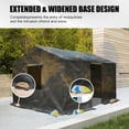 thumbnail image 3 of Domi Outdoor Living 12' x 14' Gable roof Universal Winter Gazebo Cover for Hardtop Gazebos,Enclosed Cover with Sidewalls and Mesh Windows Waterproof,Black, 3 of 6