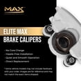 thumbnail image 3 of Max Advanced Brakes – EliteMAX Rear Brake Caliper Set for 2004-2011 Ford F150, Driver & Passenger Side, Geomet Coated, Hardware Included, Disc Brake Caliper Assembly w/o Bracket, 3 of 8