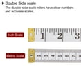 thumbnail image 4 of Uxcell 2pcs Soft Tape Measure 300cm/120" Double Scale Inch & Metric Flexible Measuring Rulers 20mm Width, Yellow White, 4 of 6