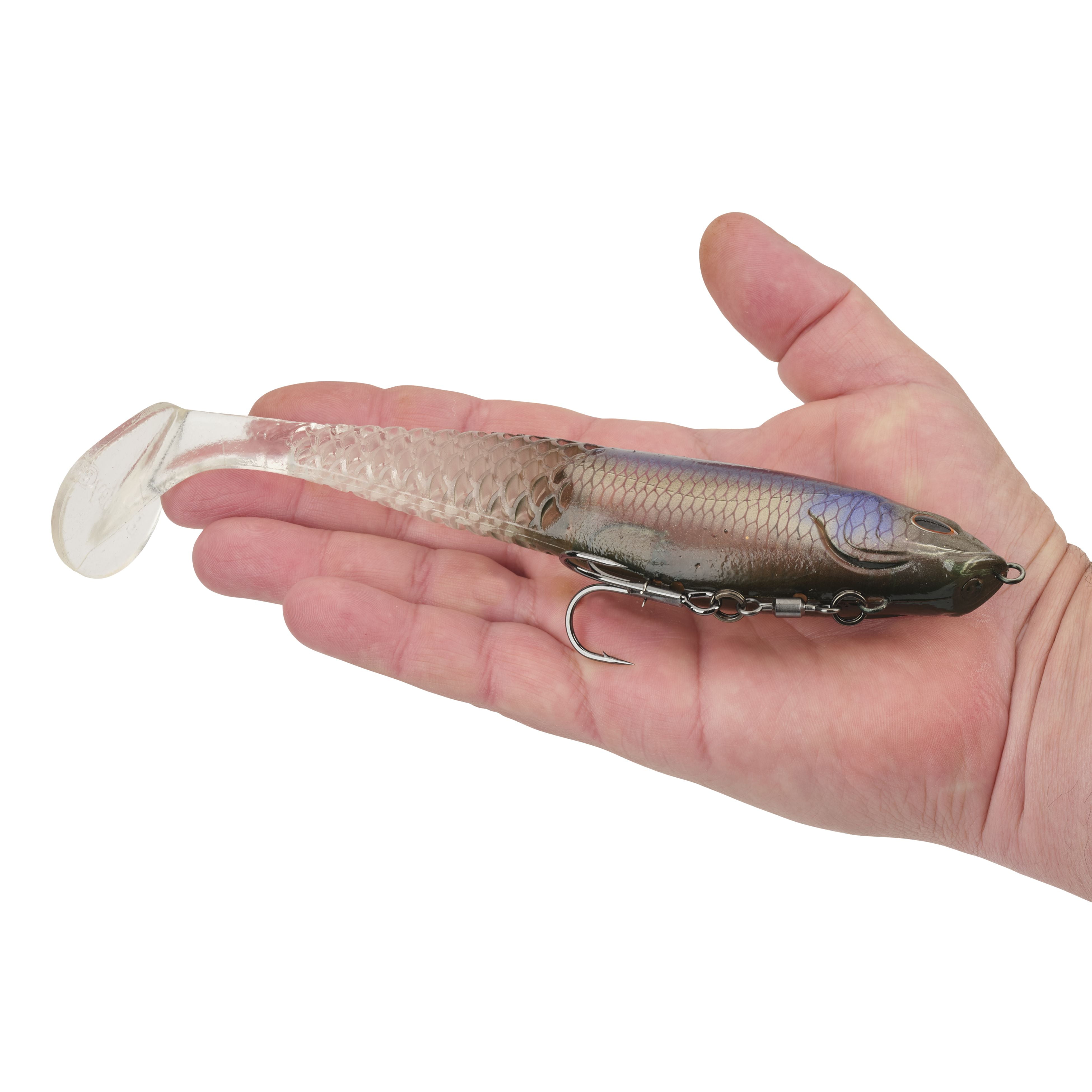 (2 pack) Berkley PowerBait® CullShad, 8 in, Ghost Morning Dawn