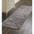 thumbnail image 6 of Nourison Linked 2'3" x 7'6" Charcoal Modern Indoor Rug, 6 of 8