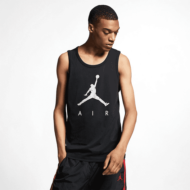 Nike Air Jordan Poolside Black/Cement Gray Men's Tank Top Size XS Walmart.com