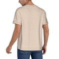 thumbnail image 2 of Rateoe Brown Gingham Pattern Men’s Baseball Short Sleeve Polo Shirt, Midweight Men's Shirt Golf Shirt Polo Shirts Quick Dry Short-3X-Large, 2 of 7