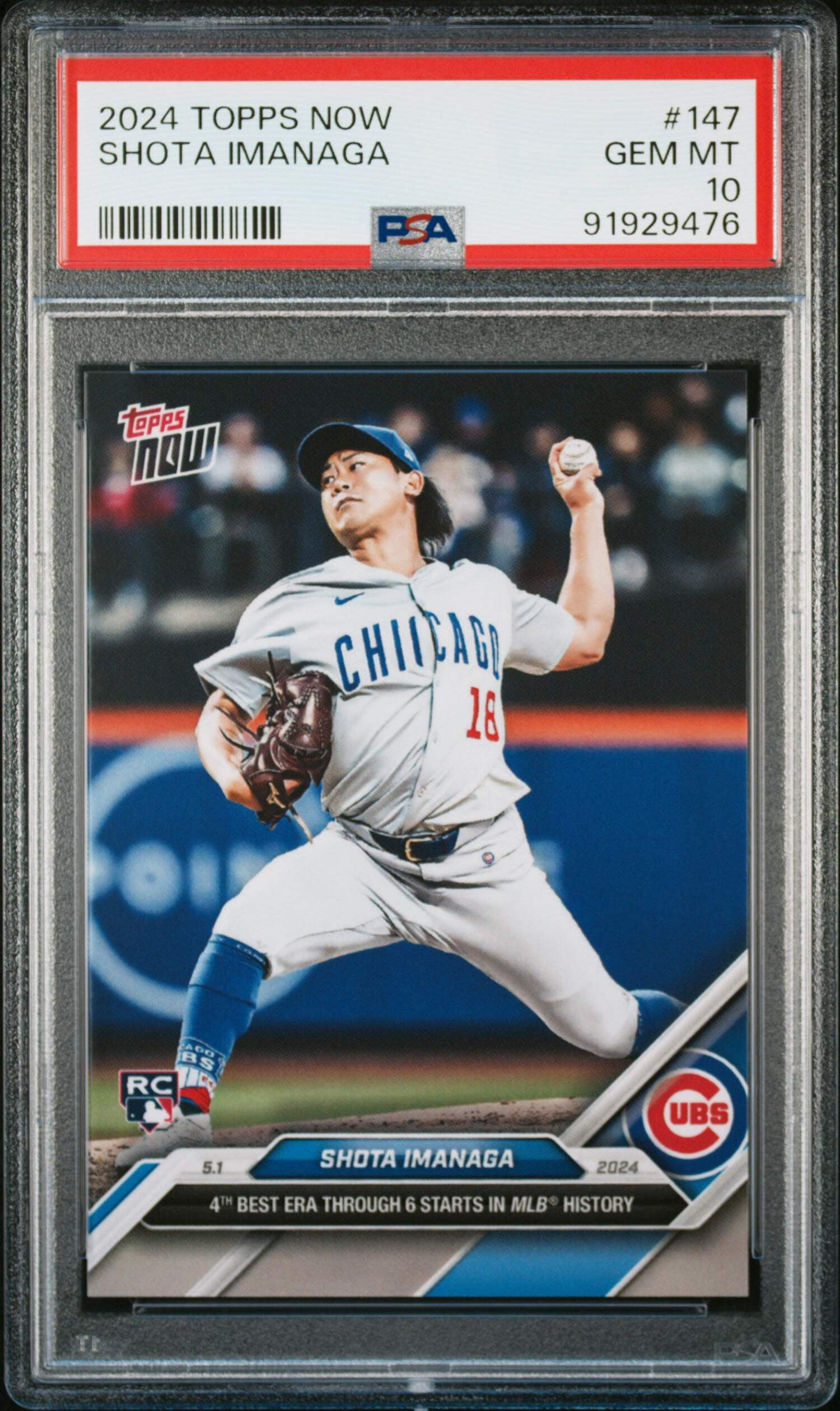 Graded 2024 Topps Now Shohei Ohtani #750 Baseball Card PSA