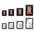 thumbnail image 4 of IBA Indianbeautifulart Panch Mukhi Hanuman Picture Frame Religious Poster Black Wall Frame Deity Photo Frame Wall Decor&nbsp;For Home/ Office/ Temple-6 x 8 Inches, 4 of 7
