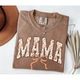 thumbnail image 4 of RosaWear MAMA Floral Pumpkin Fall Shirt, Garment-Dyed Mom T-Shirt, 4 of 7