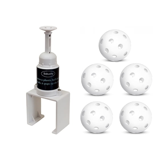 Sokuchy Baseball Wiffle Ball Training Popper, Pop Up Tee Balls to The Perfect Height for Batting Trainer, Batting Machine for Practicing Hitting Without a Pitcher(Comes with 5 Wiffle Balls)