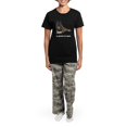thumbnail image 4 of CafePress - Brindle Akita Photo Women's Dark Pajamas - Women's Short Sleeve Print T-Shirt and Pants Dark Cotton Pajama Set, 4 of 7