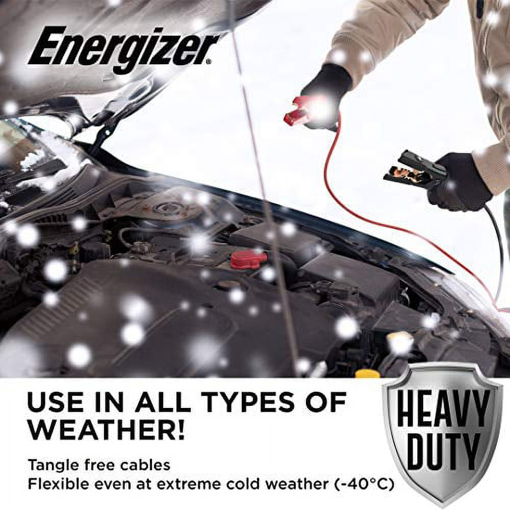 Energizer Heavy Duty 16 FT 4 Gauge Automotive Jump Starter Cables with Carrying Bag