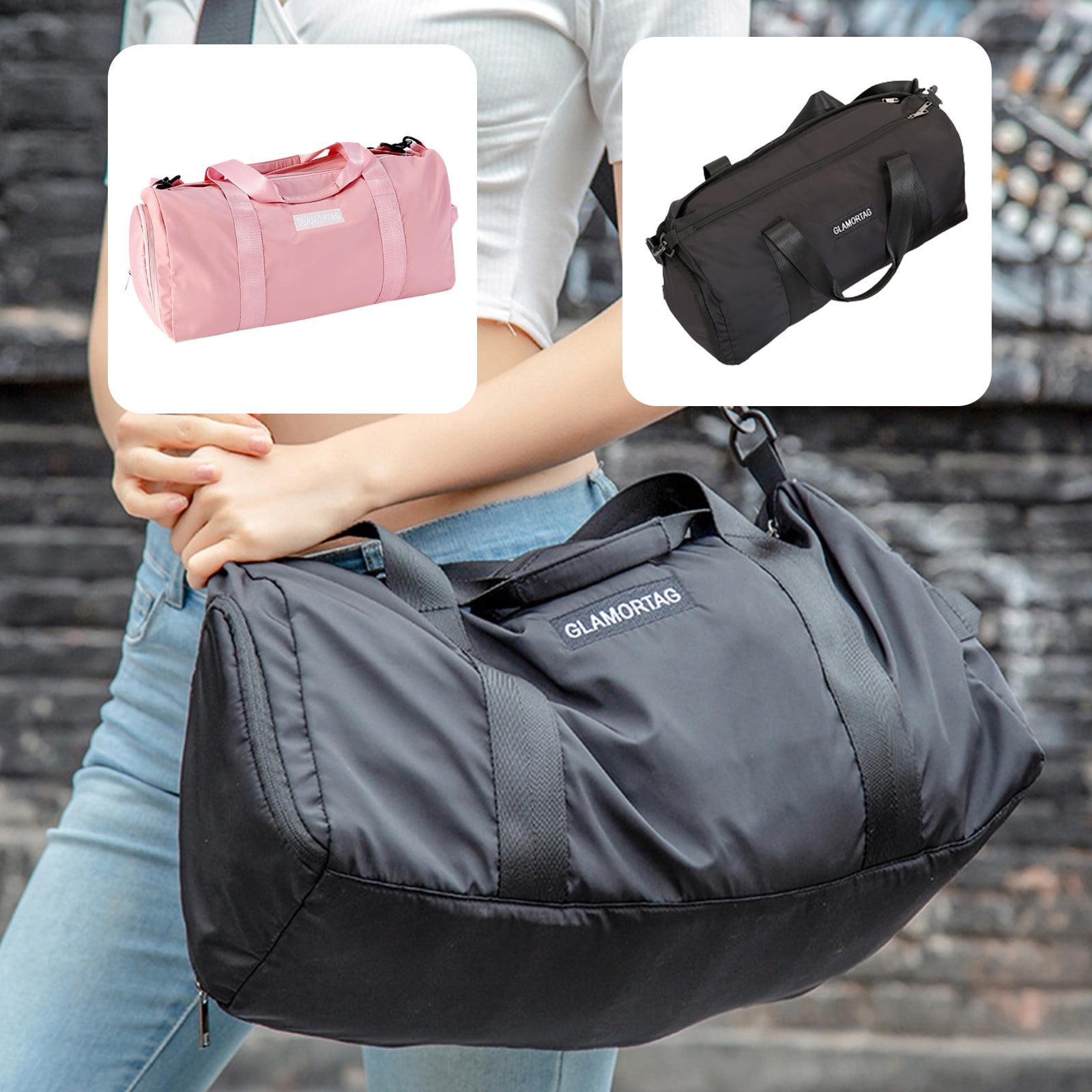Hot Item Sports Bag with Zipper Multipurpose Oversized Gym Bag for Equipment Sports Gear Laundry Breathable And Travel Oxford cloth Akmoler Walmart