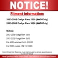 thumbnail image 4 of (4WD) Front Wheel Hub Bearing Assembly Replacement for 2003 2004 2005 Dodge Ram 2500, 2003-2005 Dodge Ram 3500 Hub Bearing w/ABS [8 Lug, 4x4] -515061, 4 of 8