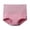 Z1-Hot Pink, variant on Women's Cotton High Waist Panties Rose Jacquard Tummy Control Briefs Solid Color Lifting Comfortable Stretchy Briefs