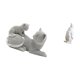 thumbnail image 5 of Escultura de gato y pingüino, adorno de mesa, artesanía, figura decorativa, estatua de animal de resina coleccionable para dormitorio, sala de estar,, 5 of 8